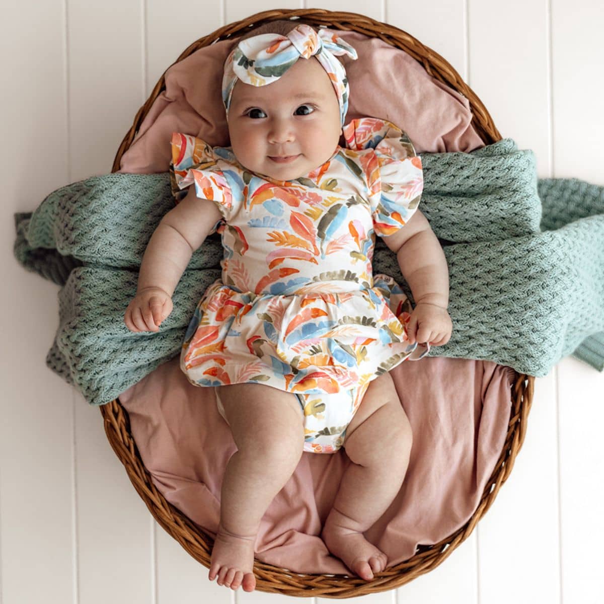 Snuggle Hunny Dress - Summer Palm - Image 2