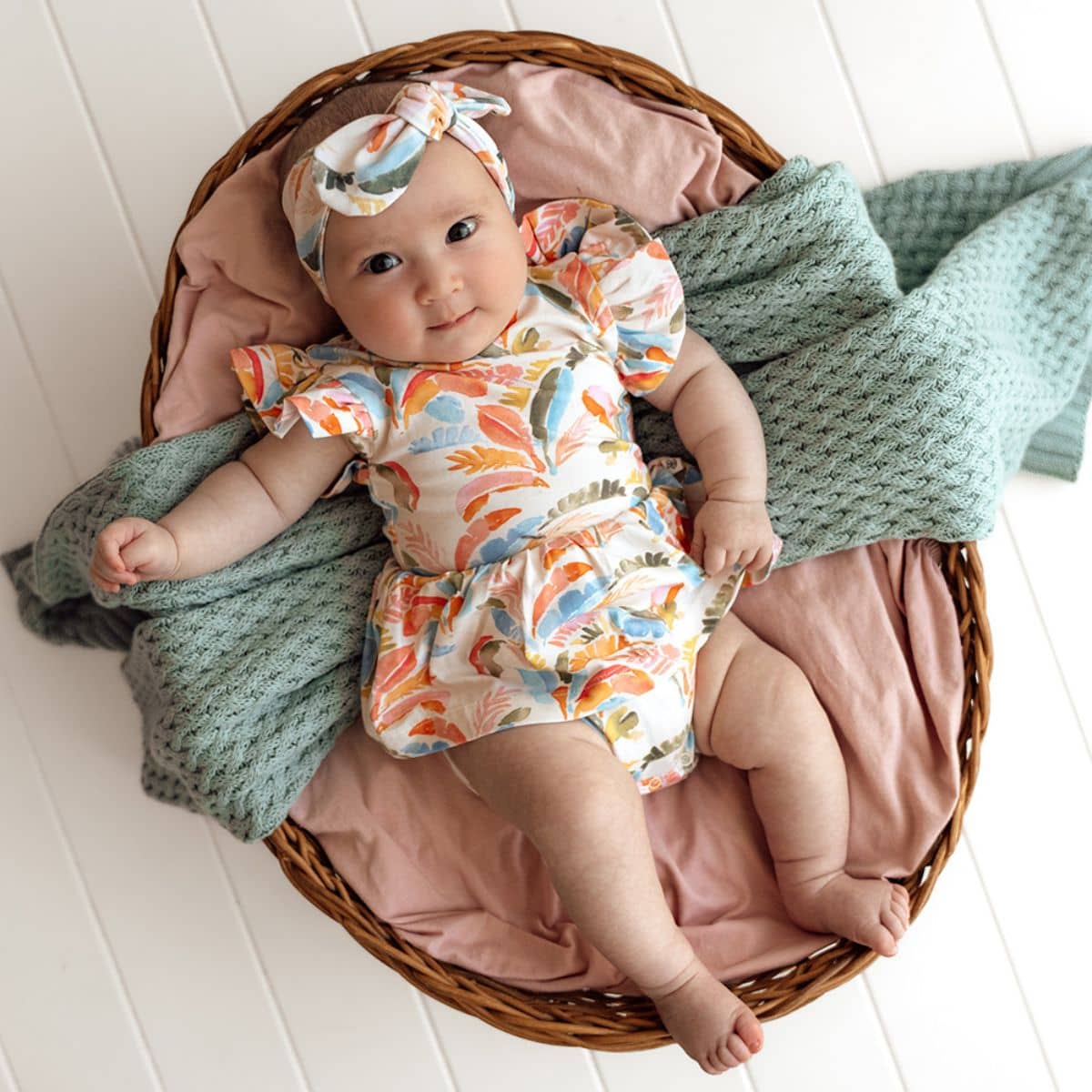 Snuggle Hunny Dress - Summer Palm - Image 4