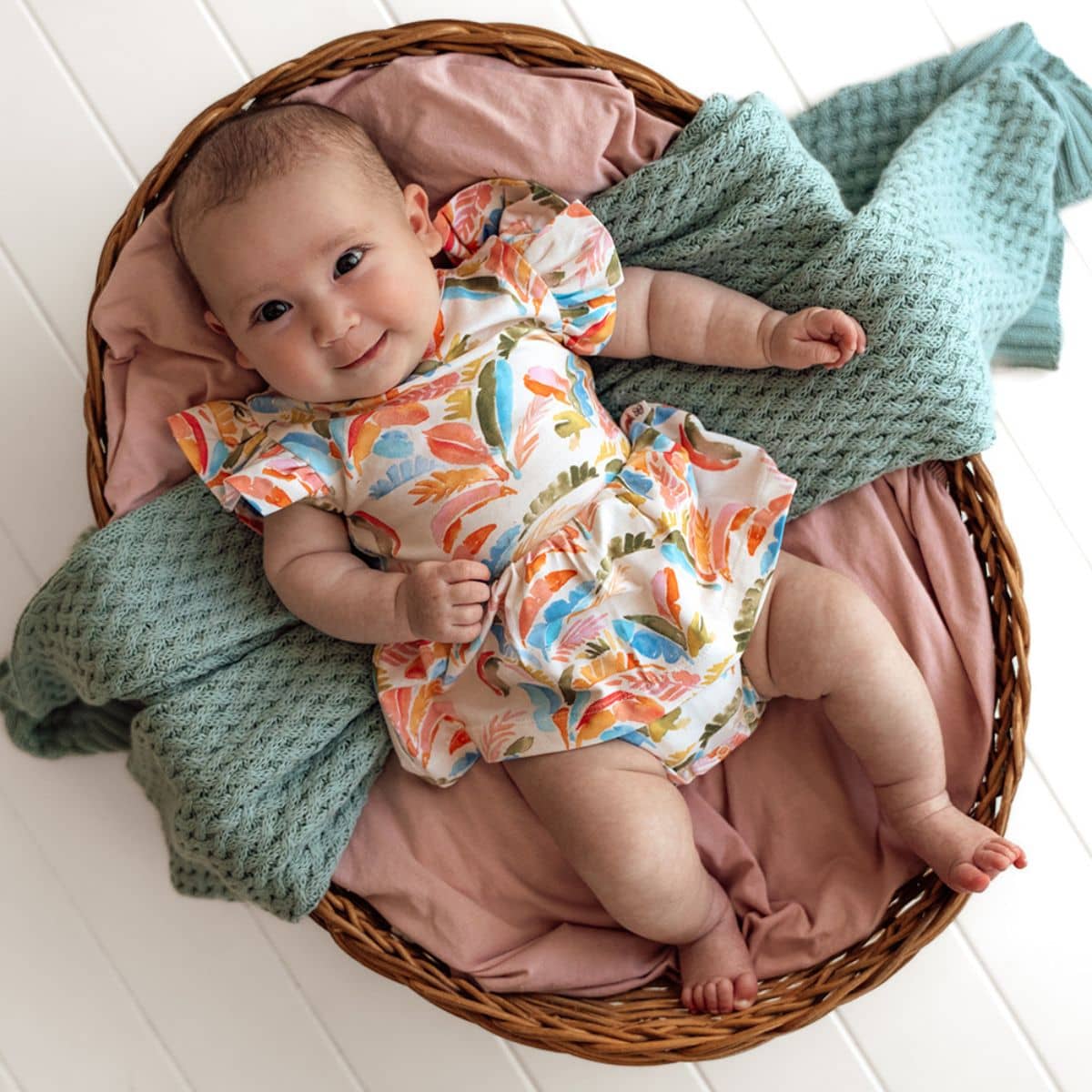 Snuggle Hunny Dress - Summer Palm - Image 5