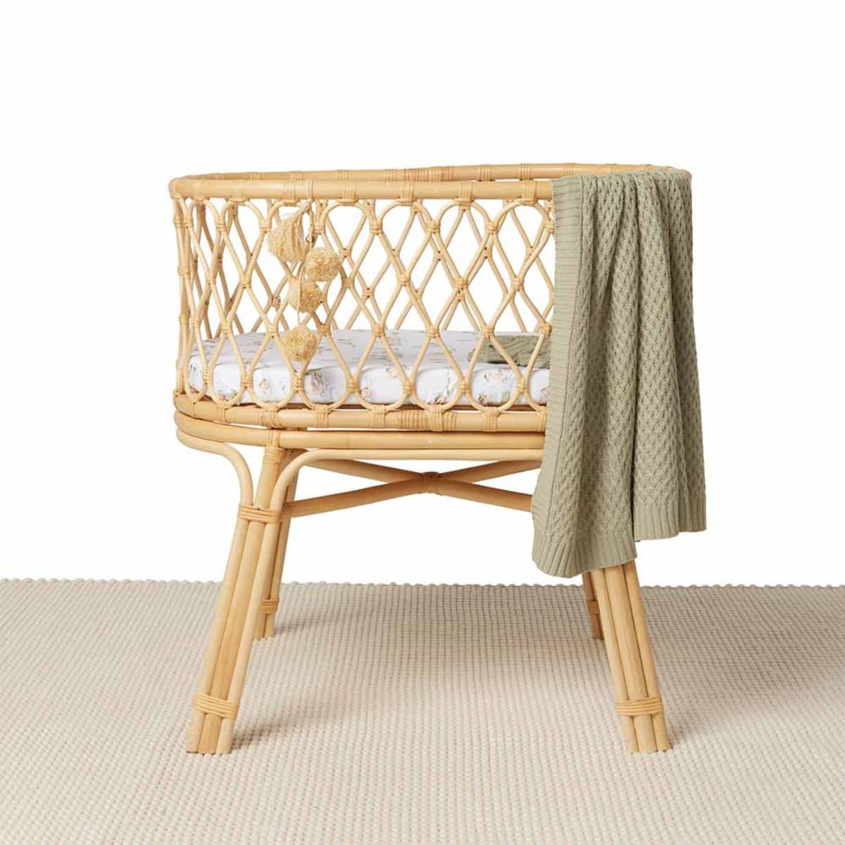 Snuggle Hunny Fitted Bassinet Sheet and Change Pad Cover - Duck Pond - Image 4