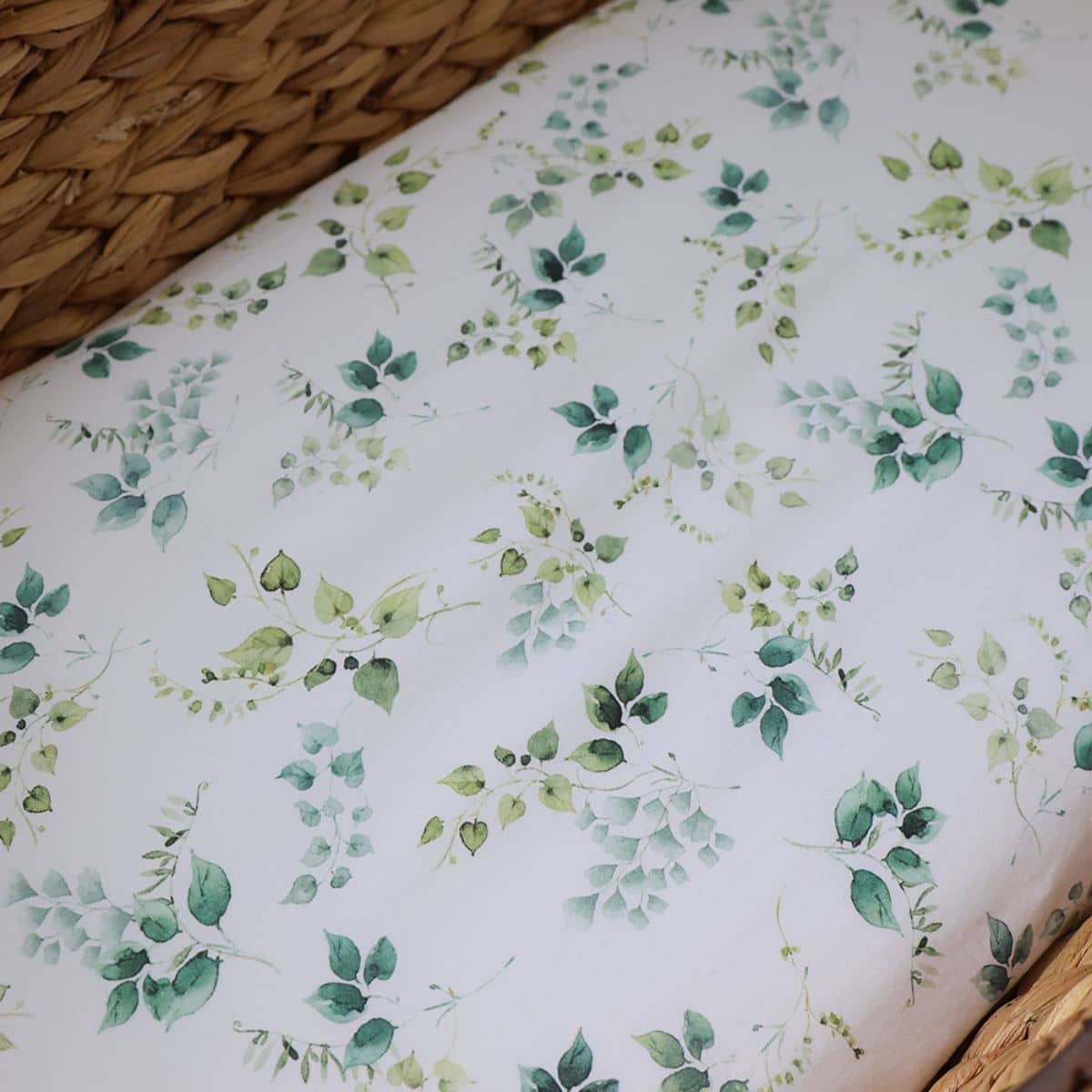 Snuggle Hunny Fitted Bassinet Sheet and Change Pad Cover - Eden - Image 3