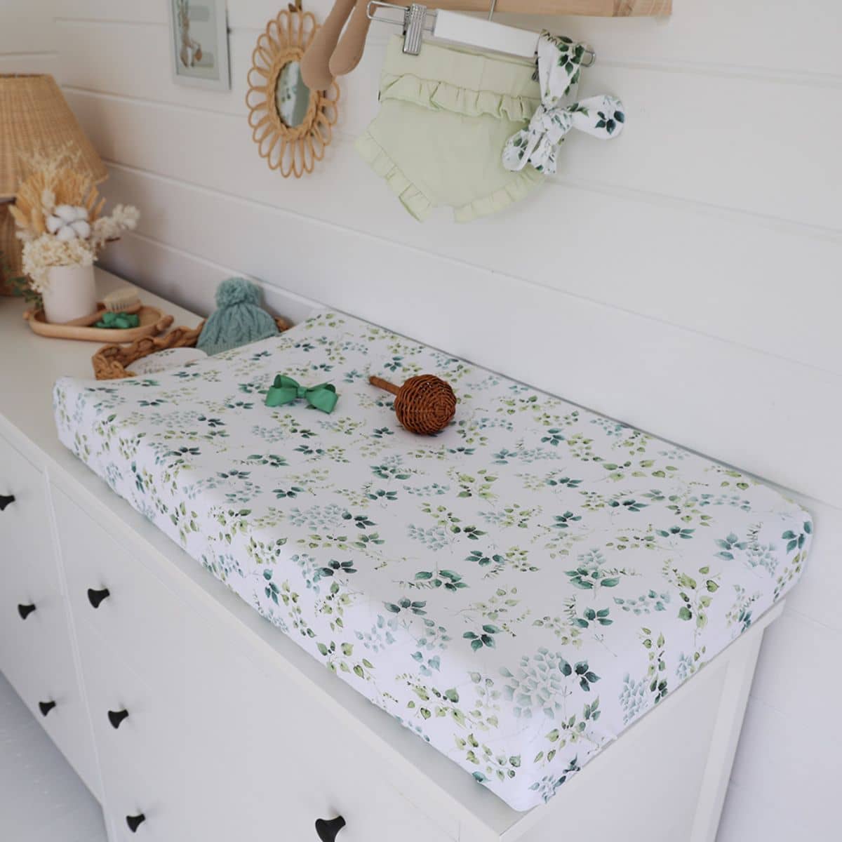 Snuggle Hunny Fitted Bassinet Sheet and Change Pad Cover - Eden - Image 4