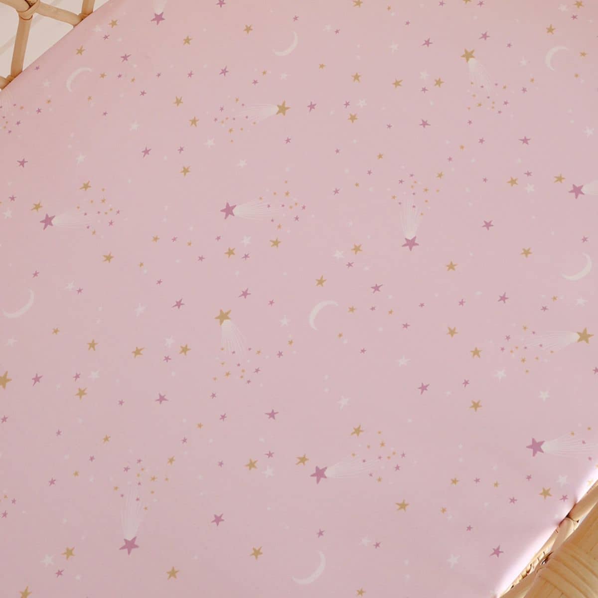 Snuggle Hunny Fitted Bassinet Sheet and Change Pad Cover - Twinkle - Image 4