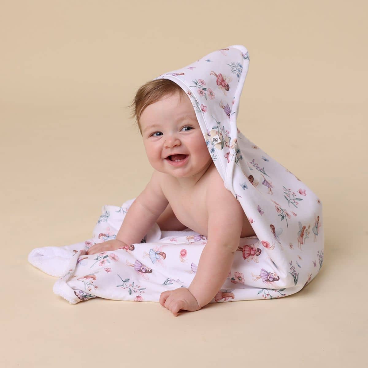 Snuggle Hunny Hooded Baby Towel - Fairy Garden - Image 2