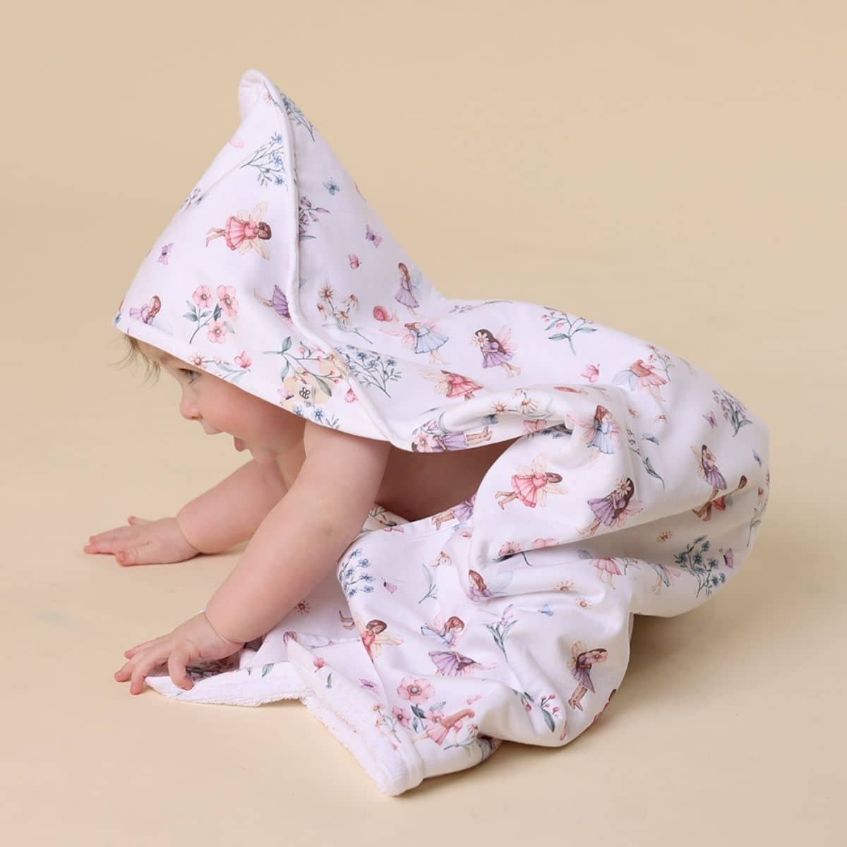 Snuggle Hunny Hooded Baby Towel - Fairy Garden - Image 3