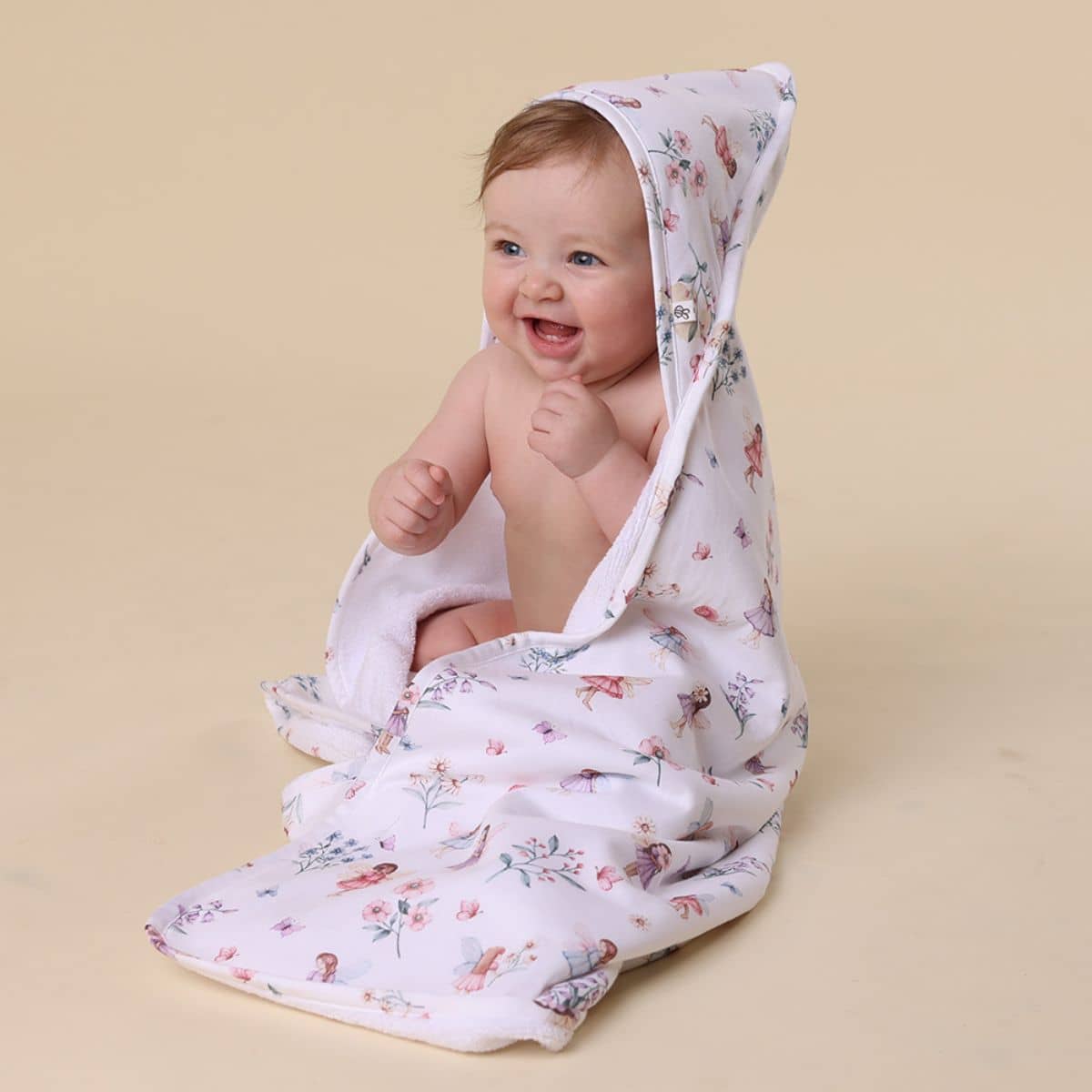 Snuggle Hunny Hooded Baby Towel - Fairy Garden - Image 4
