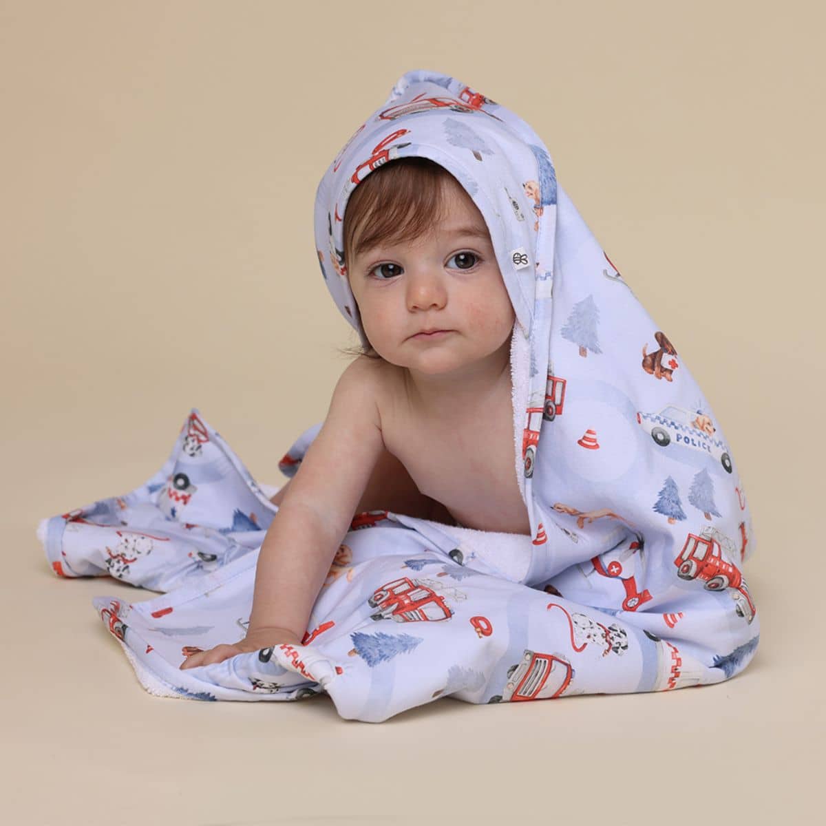 Snuggle Hunny Hooded Baby Towel - To the Rescue - Image 2
