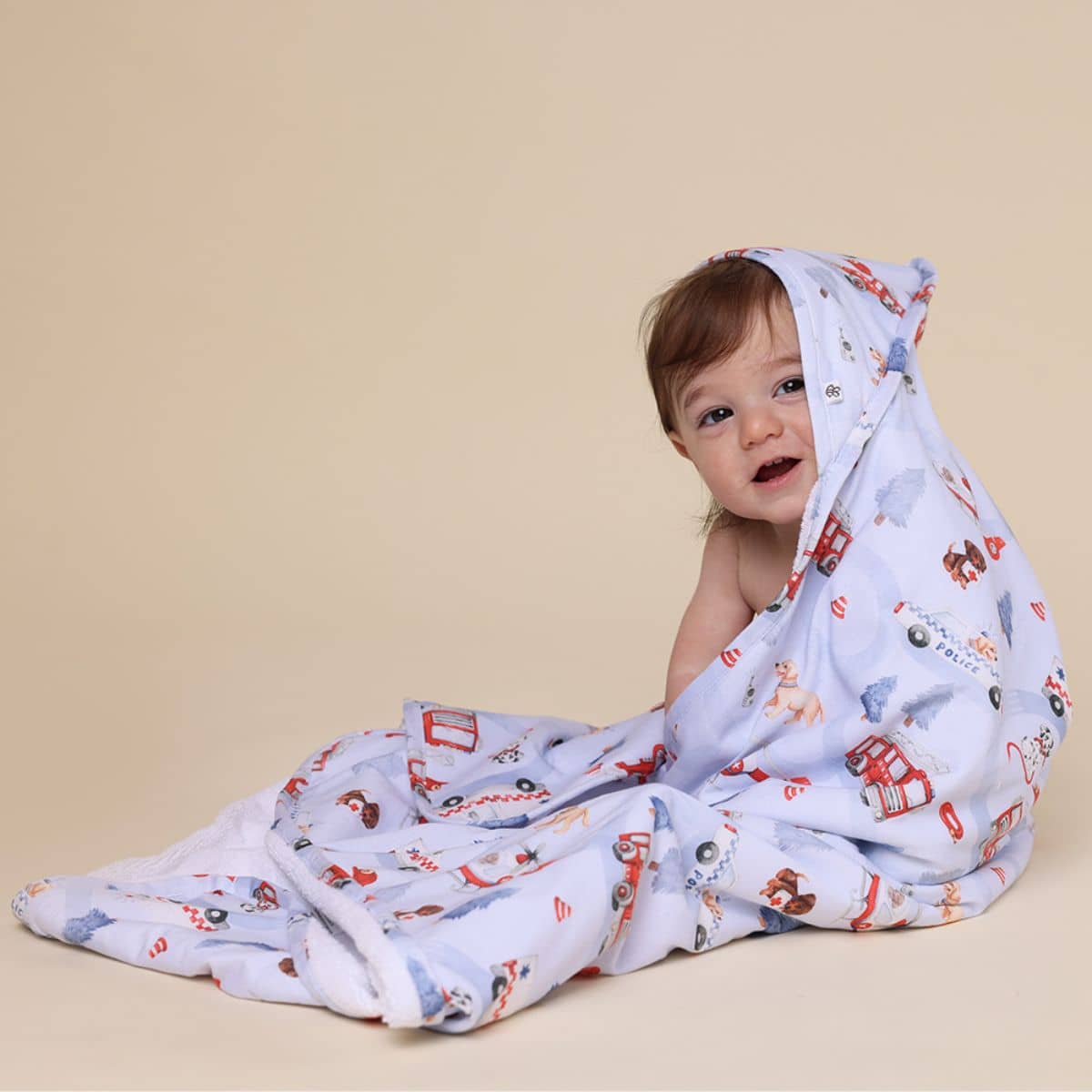 Snuggle Hunny Hooded Baby Towel - To the Rescue - Image 3