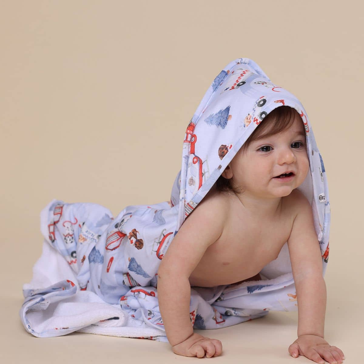 Snuggle Hunny Hooded Baby Towel - To the Rescue - Image 4