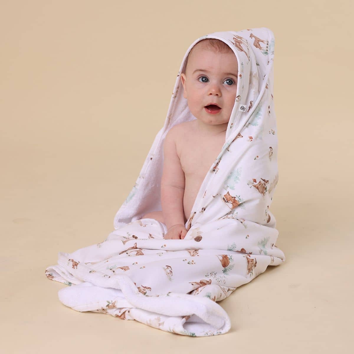 Snuggle Hunny Hooded Baby Towel - Woodland Tales - Image 2