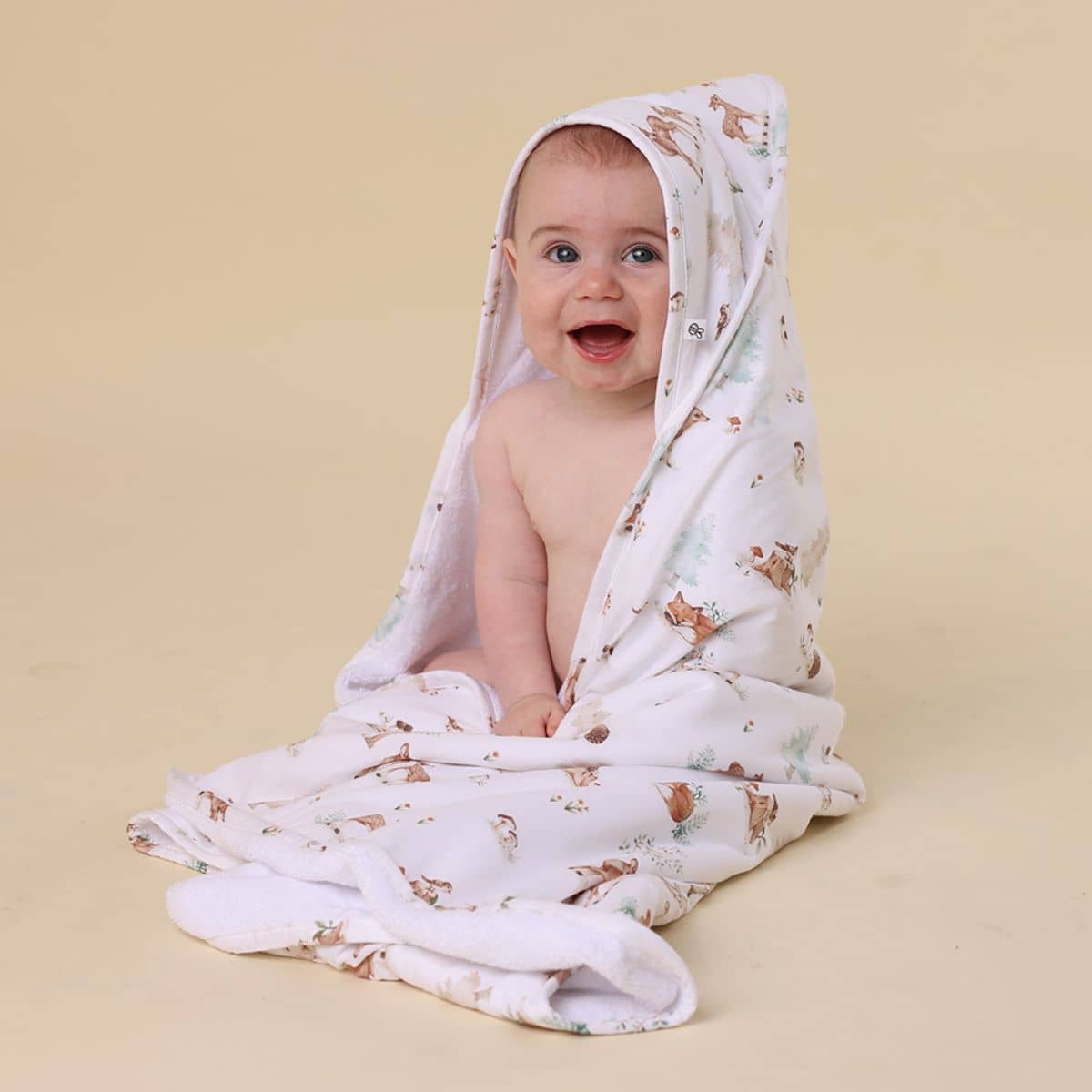 Snuggle Hunny Hooded Baby Towel - Woodland Tales - Image 3