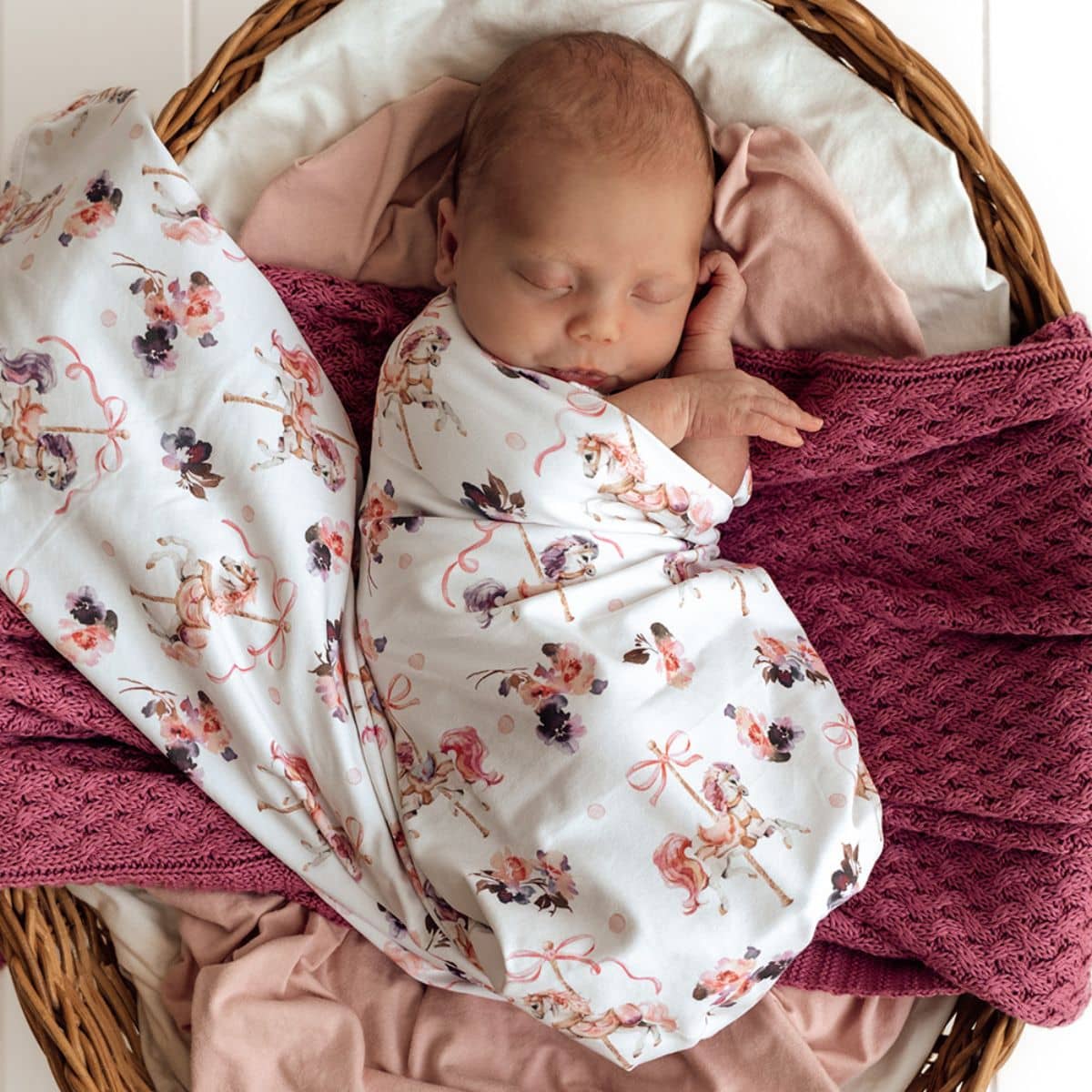 Snuggle Hunny Jersey Wrap with Matching Headwear - Carousel - Image 3