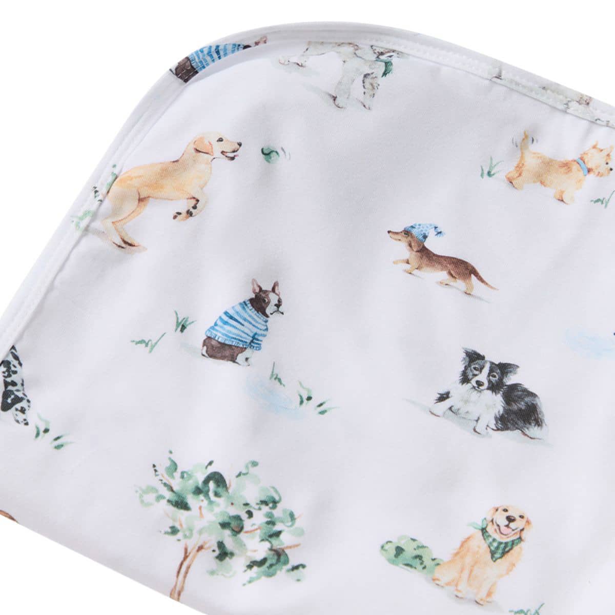 Snuggle Hunny Jersey Wrap with Matching Headwear - Dog Park - Image 2
