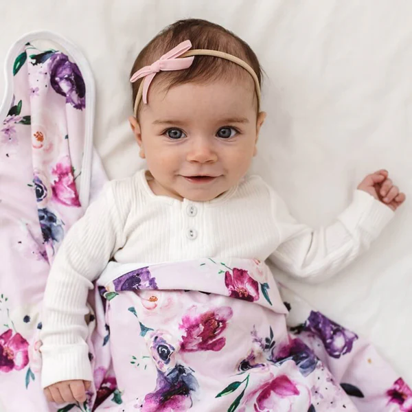Snuggle Hunny Petite Velvet Bow - Rose Pink - Image 3