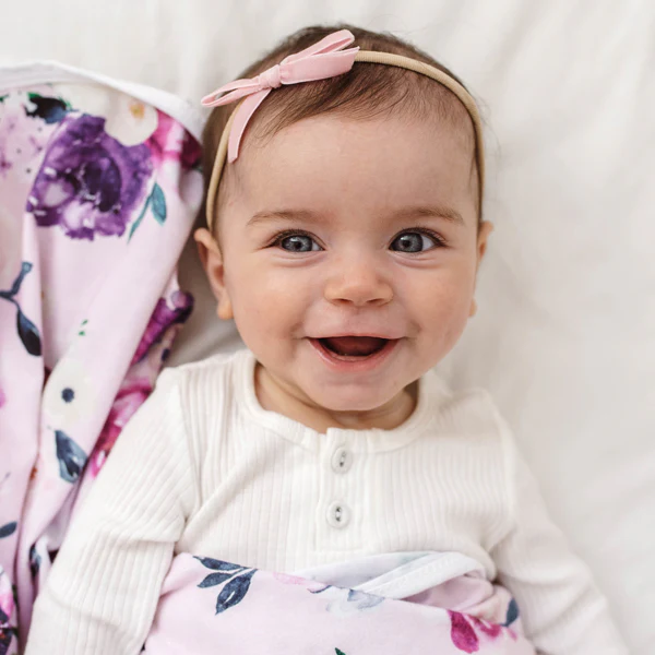 Snuggle Hunny Petite Velvet Bow - Rose Pink - Image 4