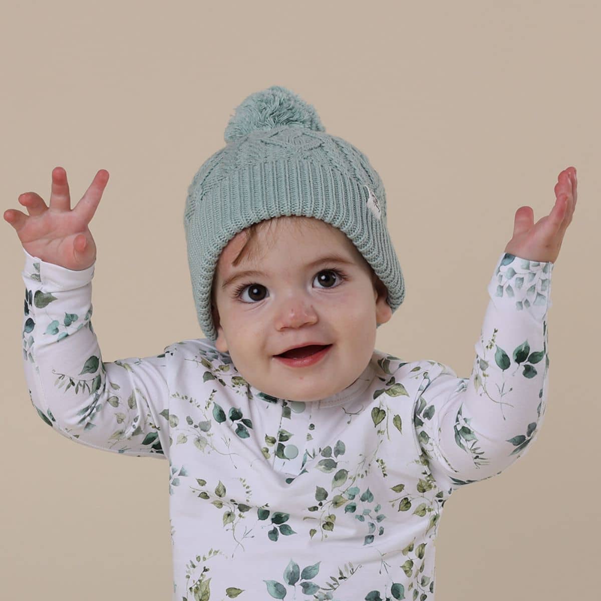 Snuggle Hunny Knit Beanie - Sage - Small - Image 3