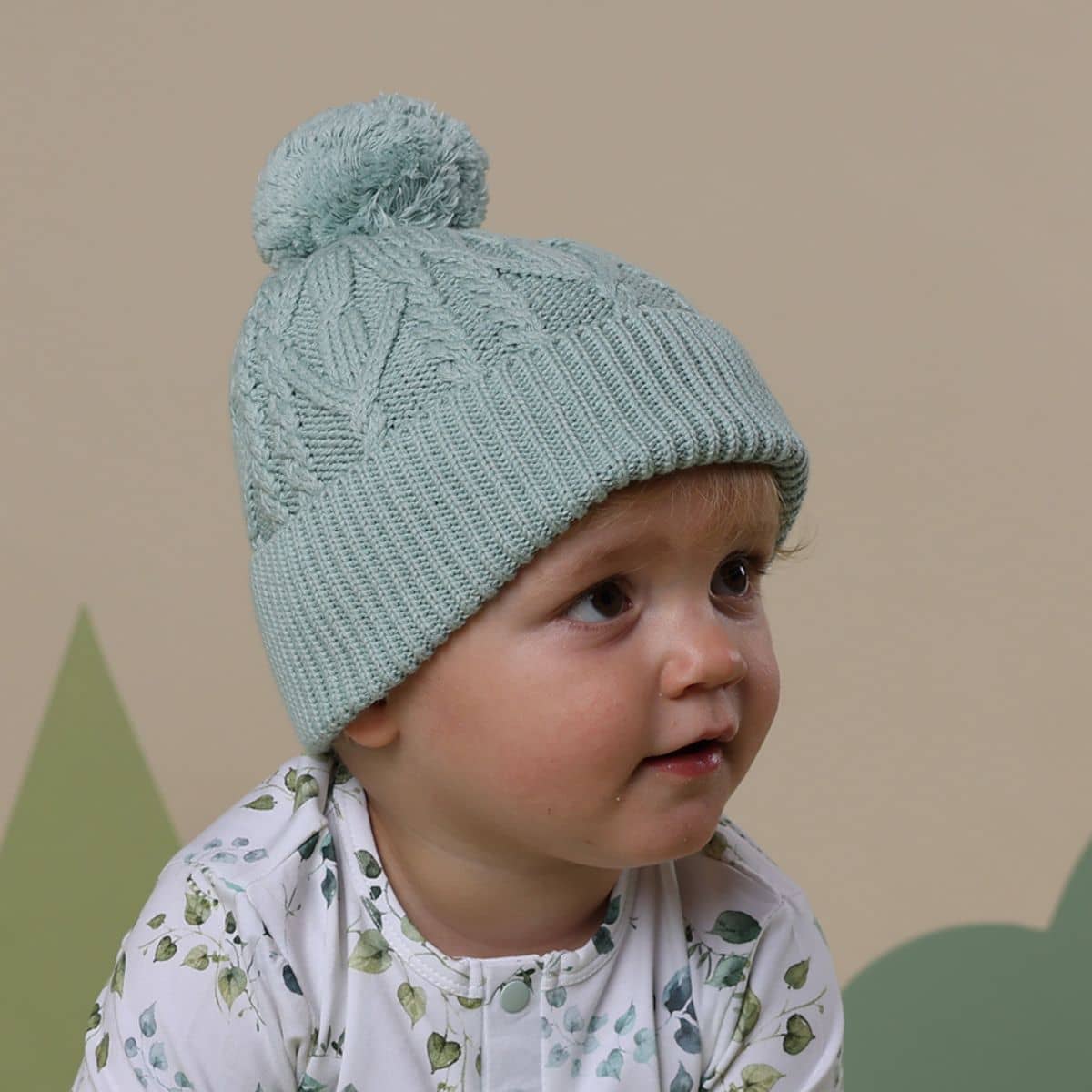 Snuggle Hunny Knit Beanie - Sage - Small - Image 4