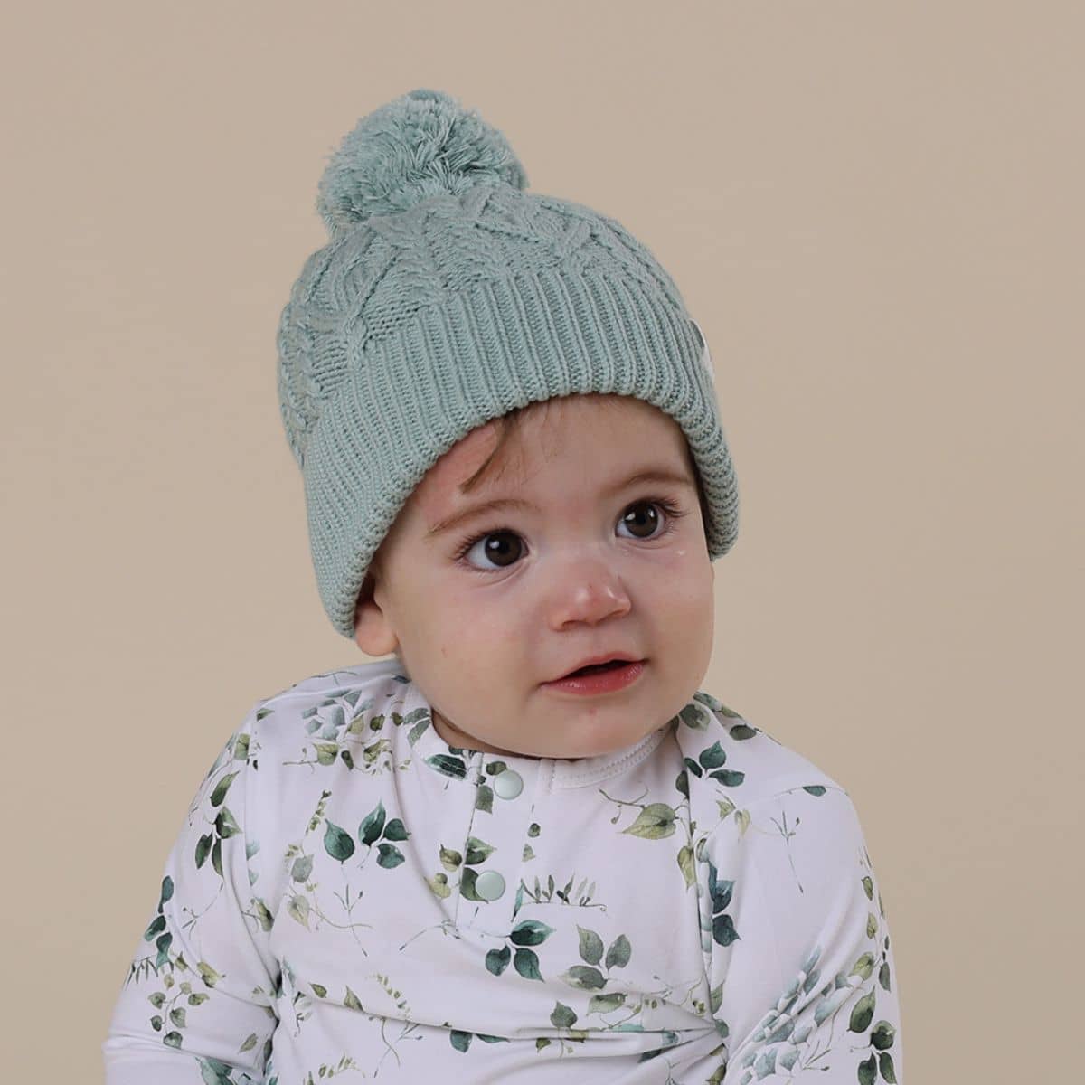 Snuggle Hunny Knit Beanie - Sage - Small - Image 5