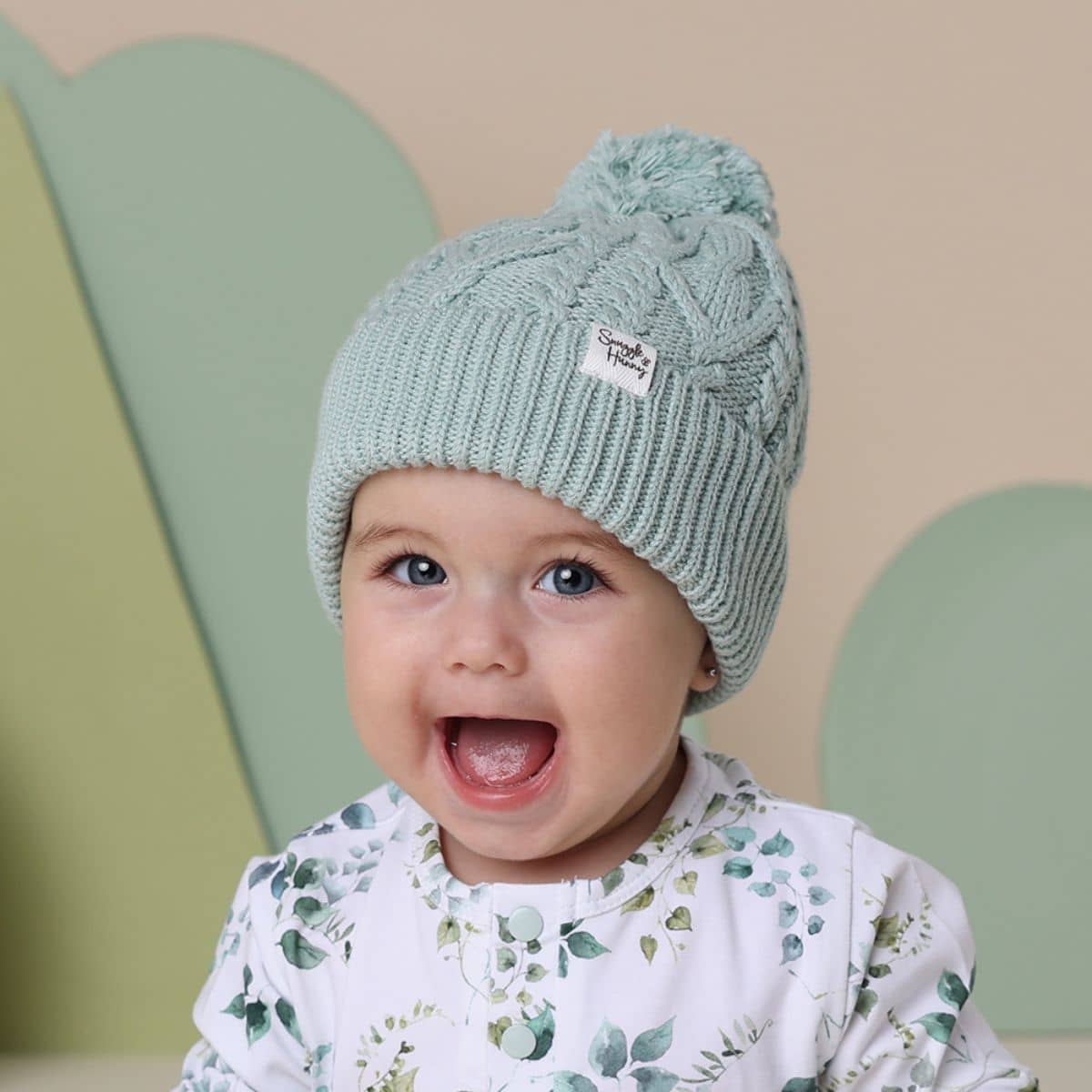 Snuggle Hunny Knit Beanie - Sage - Small - Image 7