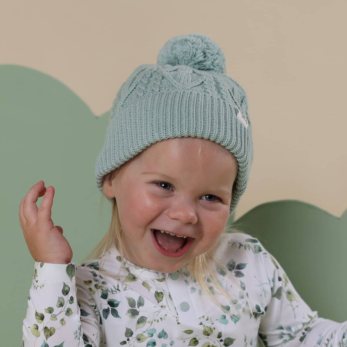 Snuggle Hunny Knit Beanie - Sage - Small - Image 9