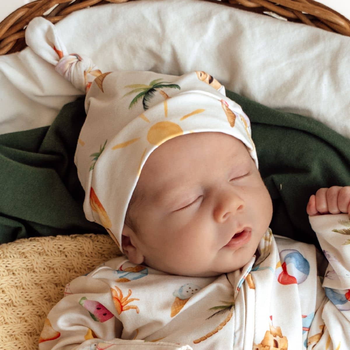 Snuggle Hunny Knotted Beanie - Beach Fun - Image 2