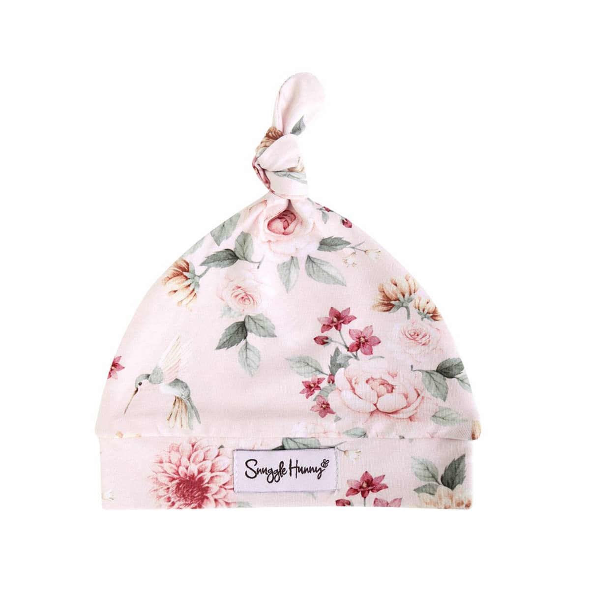 Snuggle Hunny Knotted Beanie - Birds & Blooms