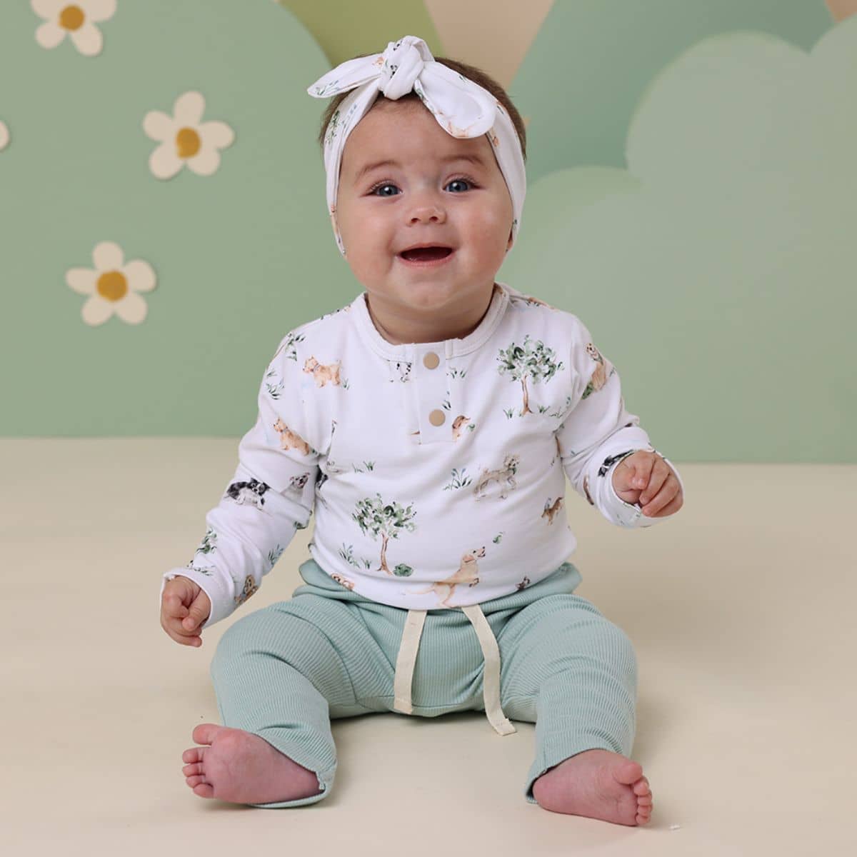 Snuggle Hunny Long Sleeve Bodysuit - Dog Park - Image 6
