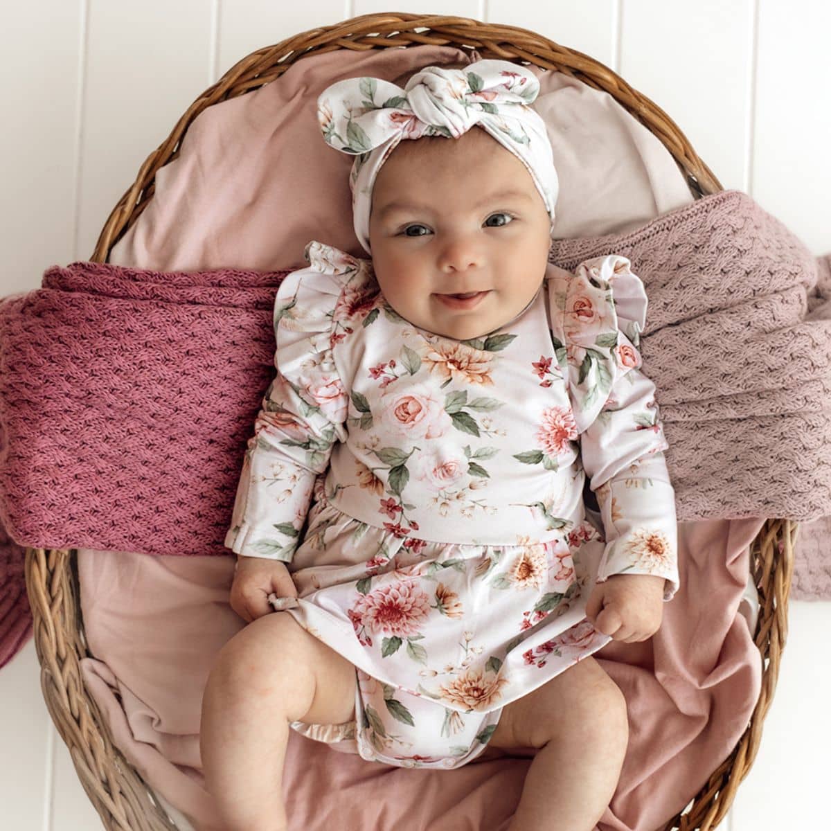 Snuggle Hunny Long Sleeve Dress - Birds & Blooms - Image 4