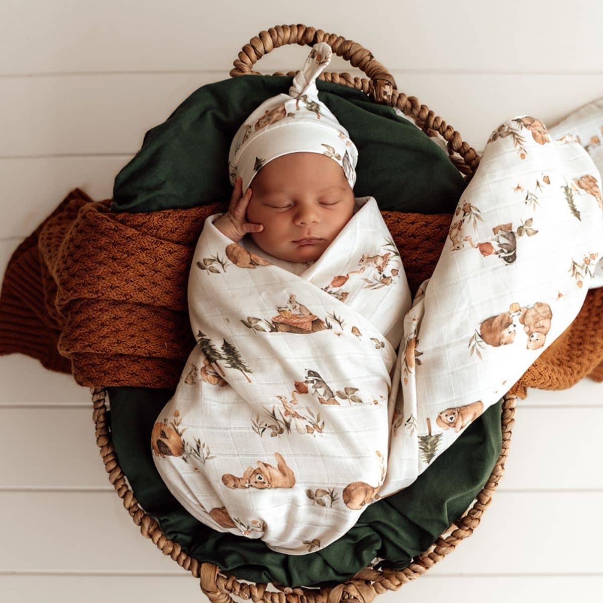 Snuggle Hunny Muslin Wrap - Bears - Image 2