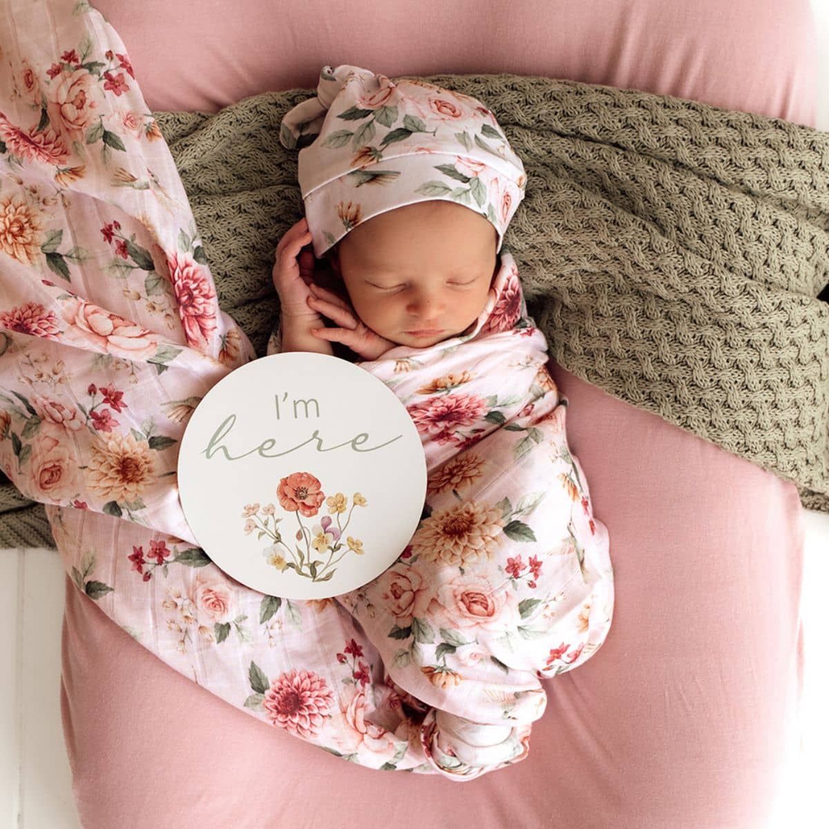 Snuggle Hunny Muslin Wrap - Birds & Blooms - Image 5