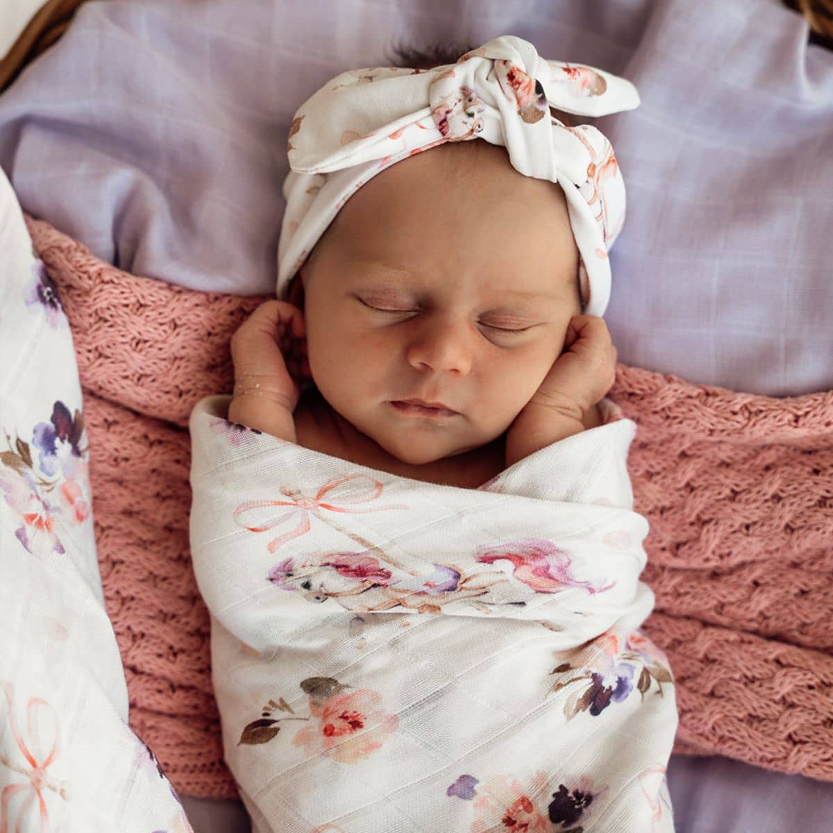 Snuggle Hunny Muslin Wrap - Carousel - Image 2