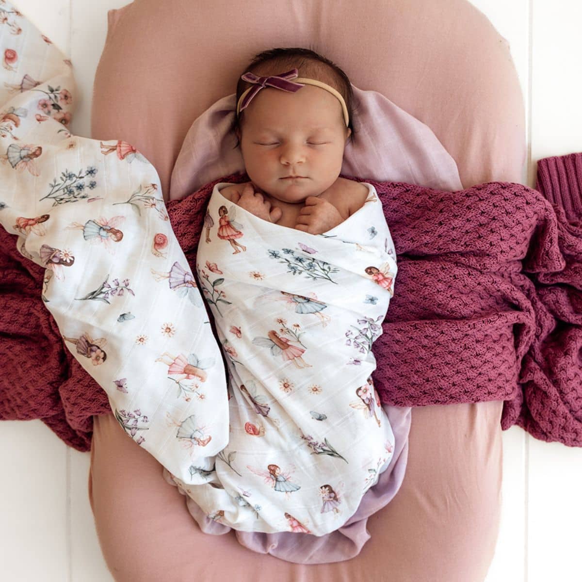 Snuggle Hunny Muslin Wrap - Fairy Garden - Image 5