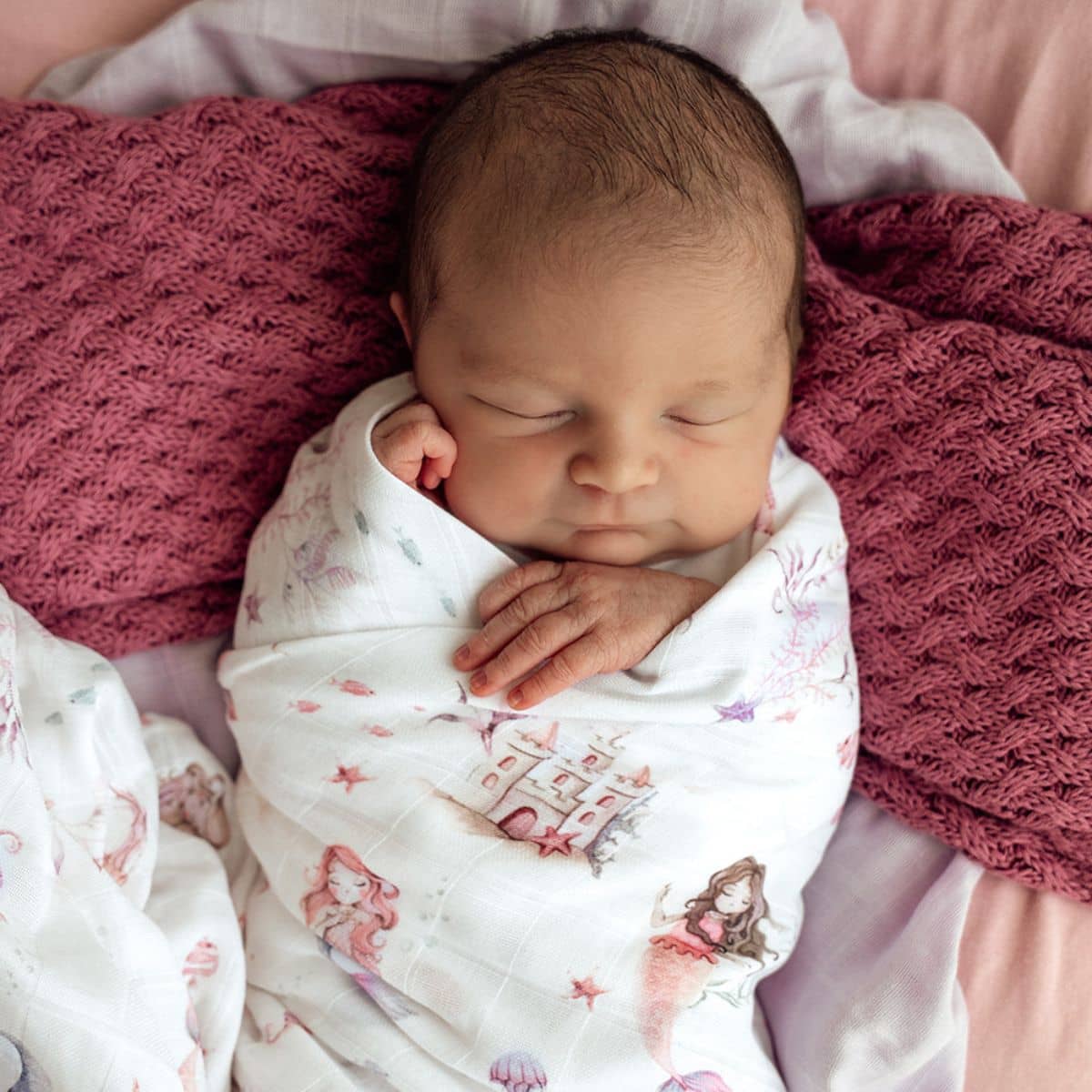 Snuggle Hunny Muslin Wrap - Mermaid - Image 2