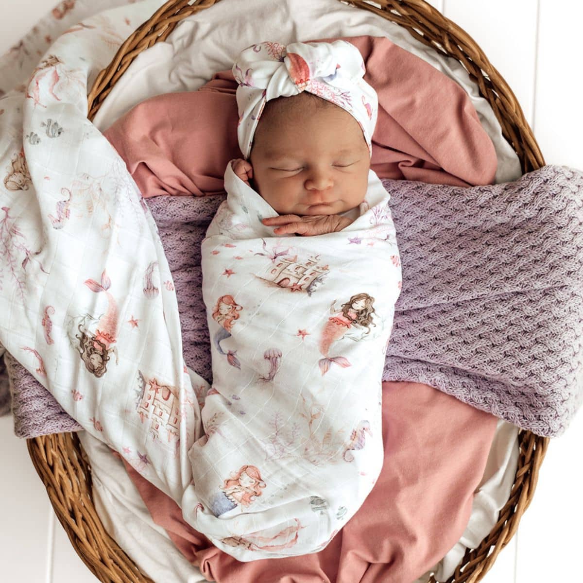 Snuggle Hunny Muslin Wrap - Mermaid - Image 3