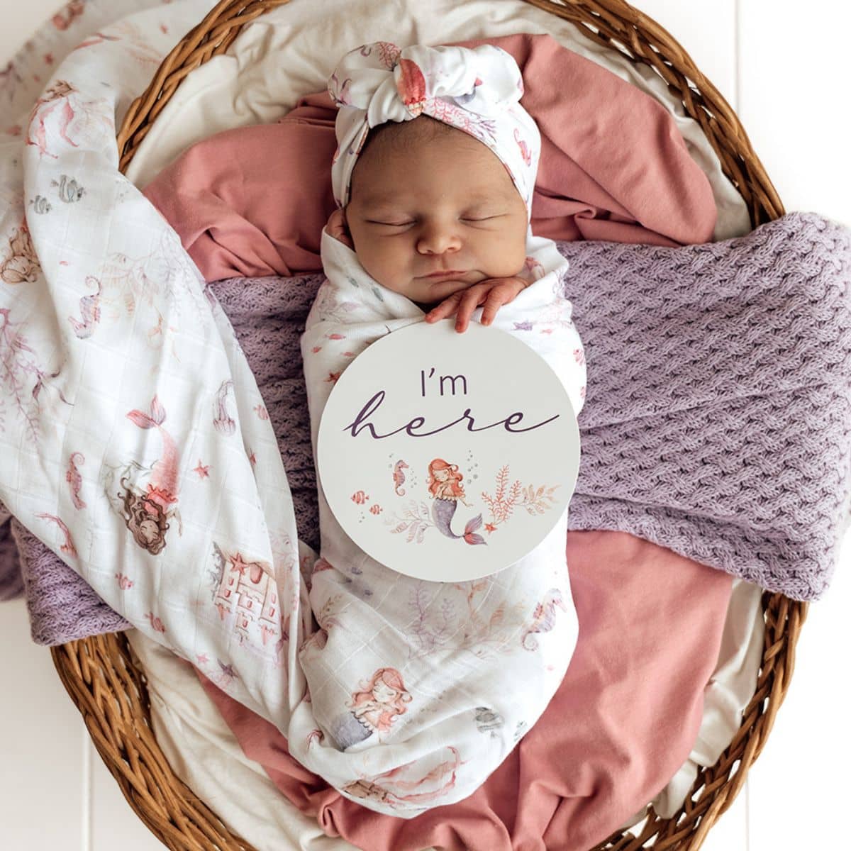 Snuggle Hunny Muslin Wrap - Mermaid - Image 5