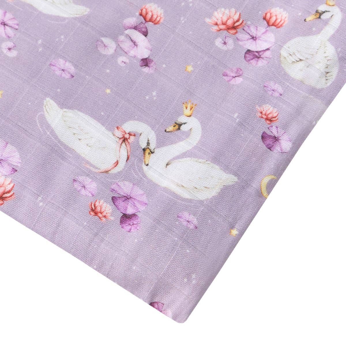 Snuggle Hunny Muslin Wrap - Swan Lake - Image 4