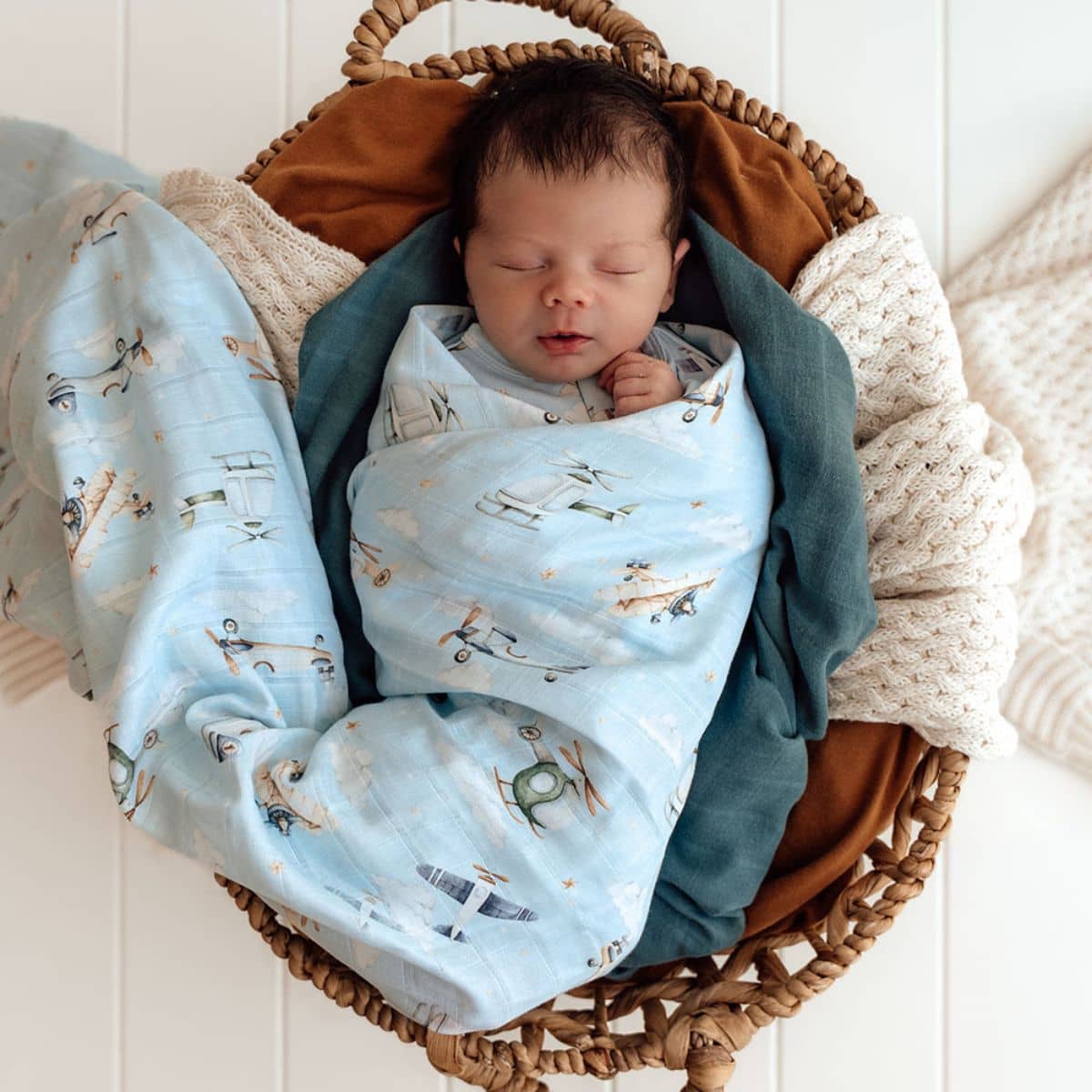 Snuggle Hunny Muslin Wrap - Taking Flight - Image 2