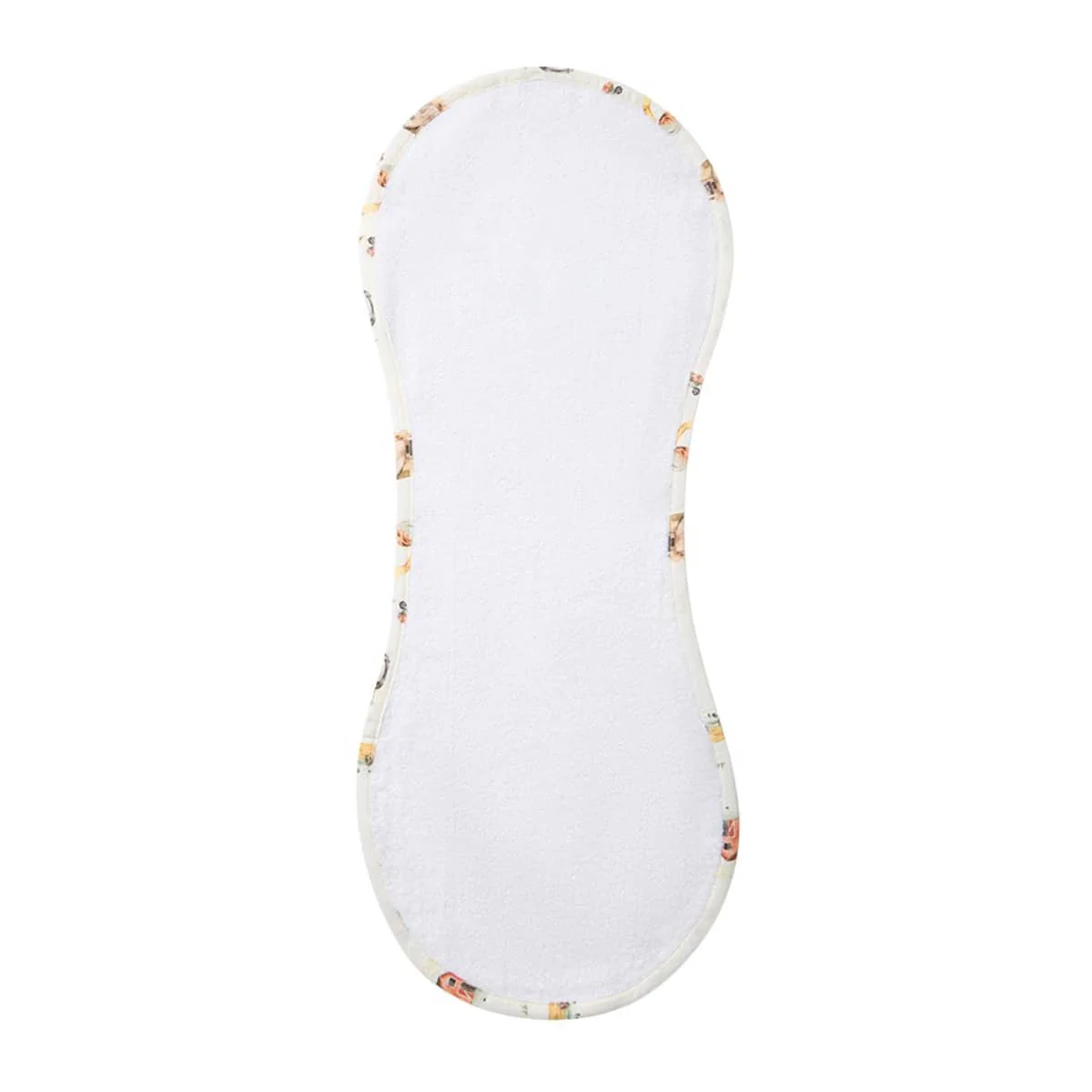 Snuggle Hunny Organic Burp Cloth - Diggers & Tractors - Image 3