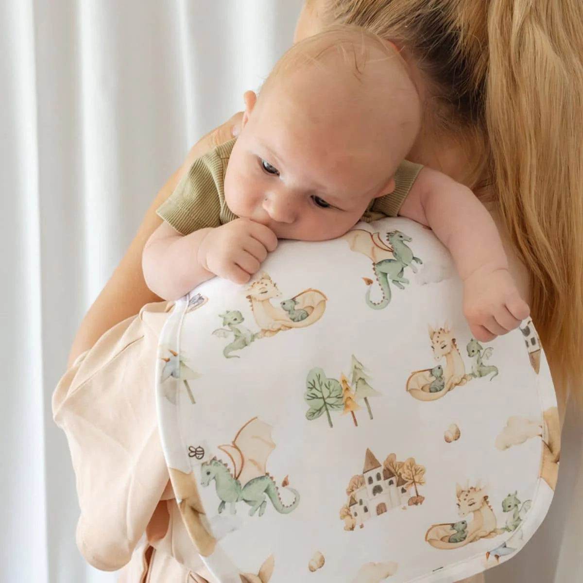 Snuggle Hunny Organic Burp Cloth - Dragon - Image 5