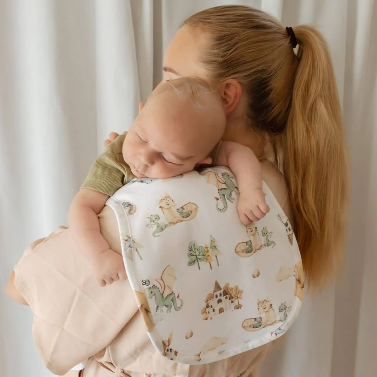 Snuggle Hunny Organic Burp Cloth - Dragon - Image 7