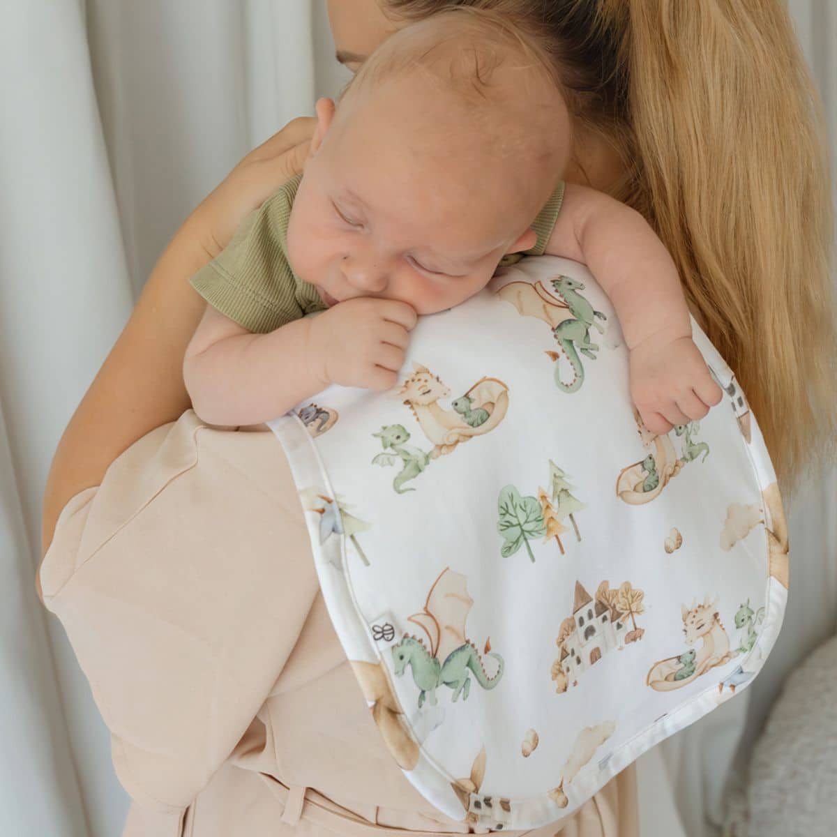 Snuggle Hunny Organic Burp Cloth - Dragon - Image 8