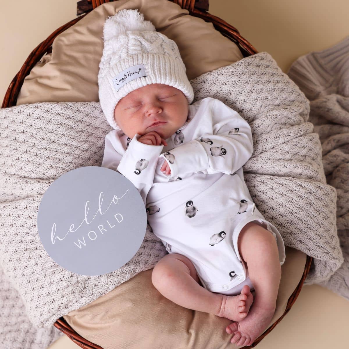 Snuggle Hunny Knit Beanie - White - Image 7