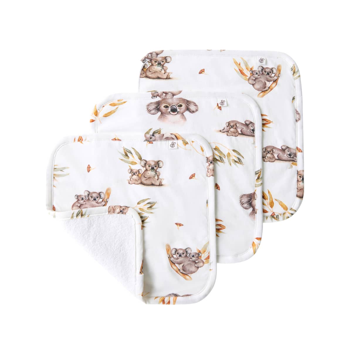 Snuggle Hunny Wash Cloths - Koala