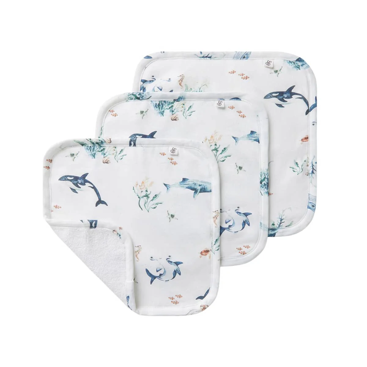 Snuggle Hunny Wash Cloths - Ocean