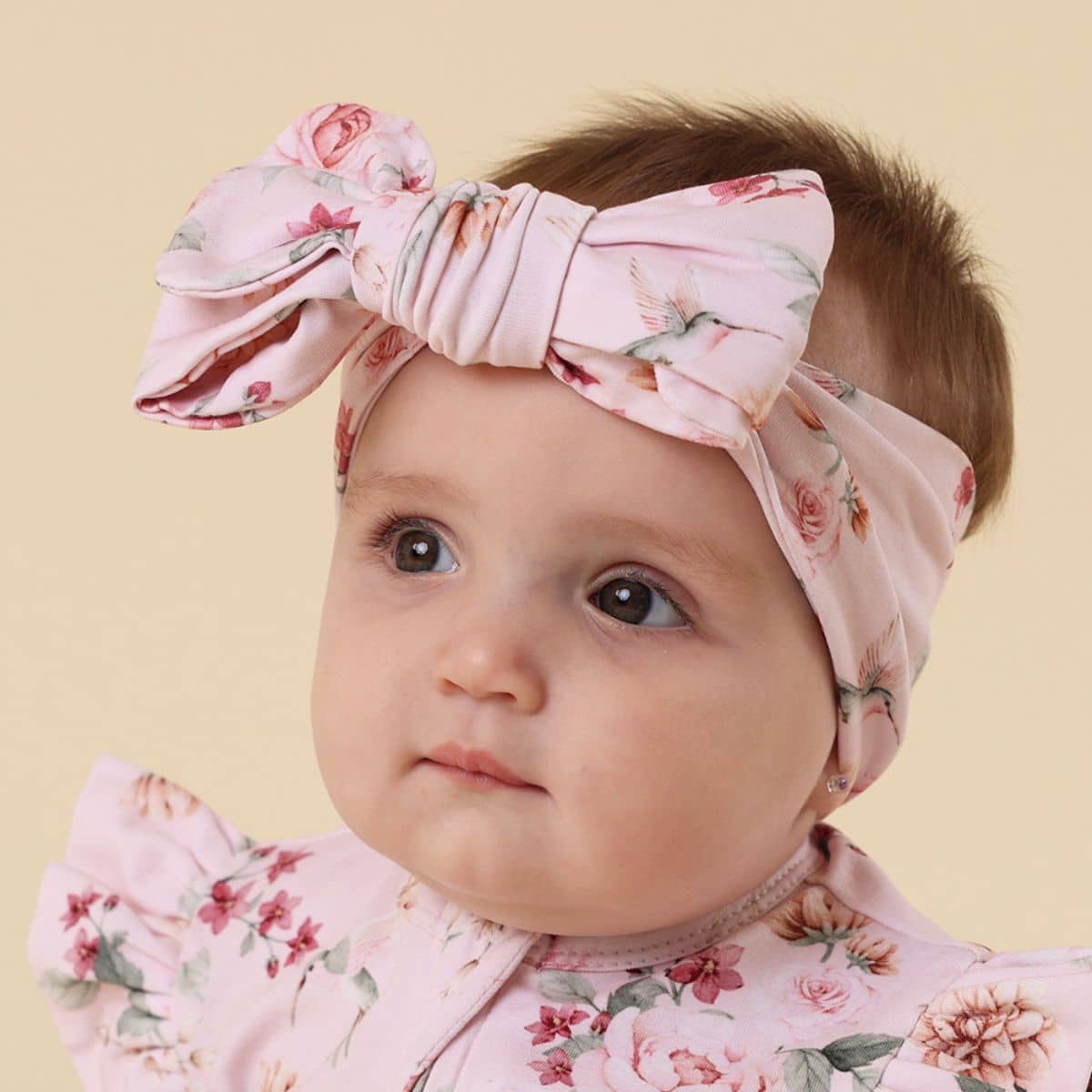 Snuggle Hunny Oversized Bow - Birds & Blooms - Image 5