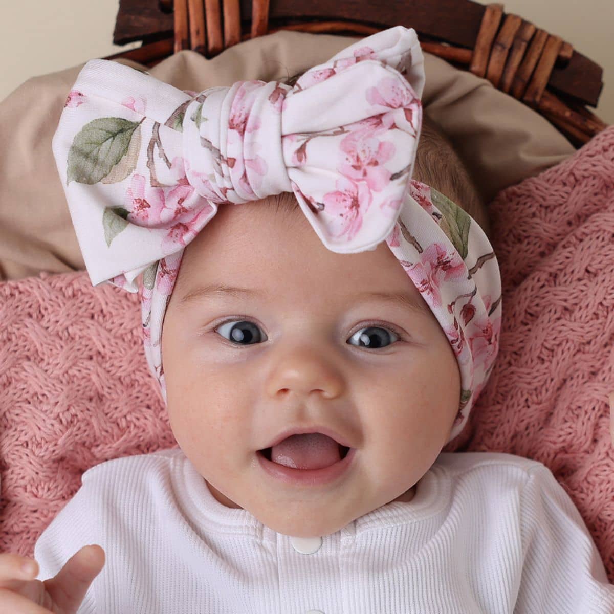 Snuggle Hunny Oversized Bow - Cherry Blossom - Image 2