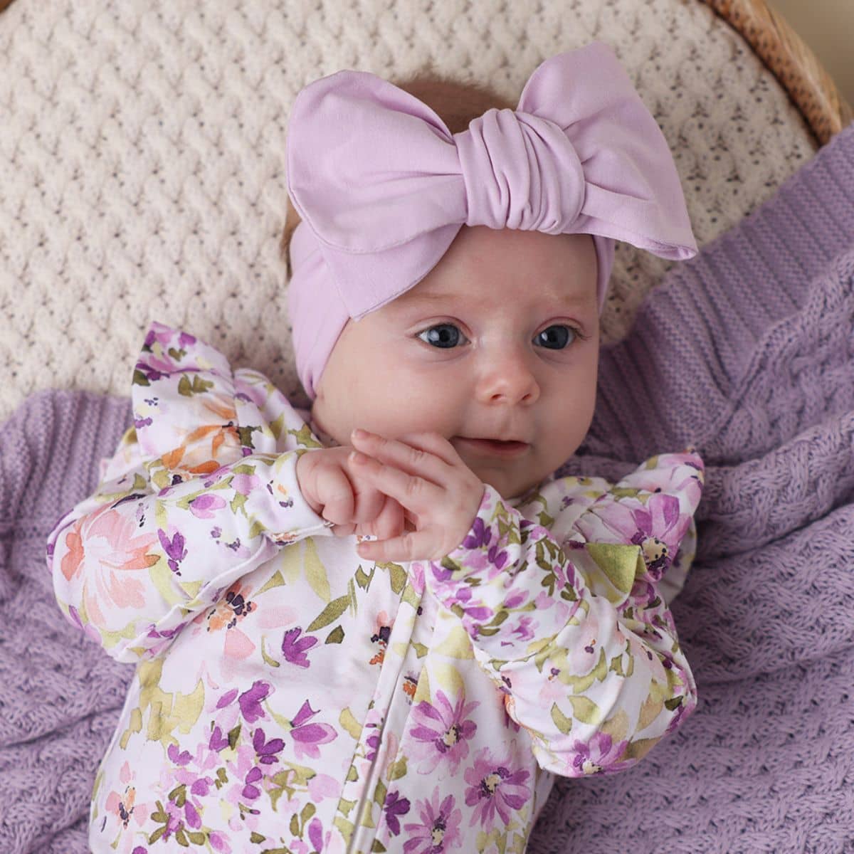 Snuggle Hunny Oversized Bow - Lilac - Image 3