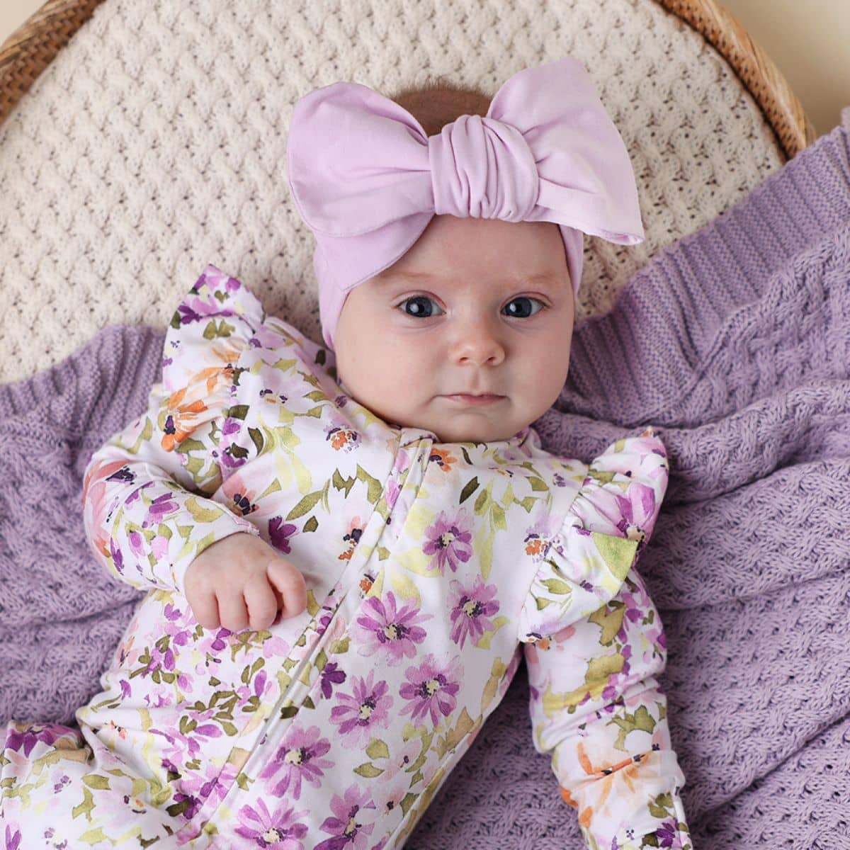 Snuggle Hunny Oversized Bow - Lilac - Image 5