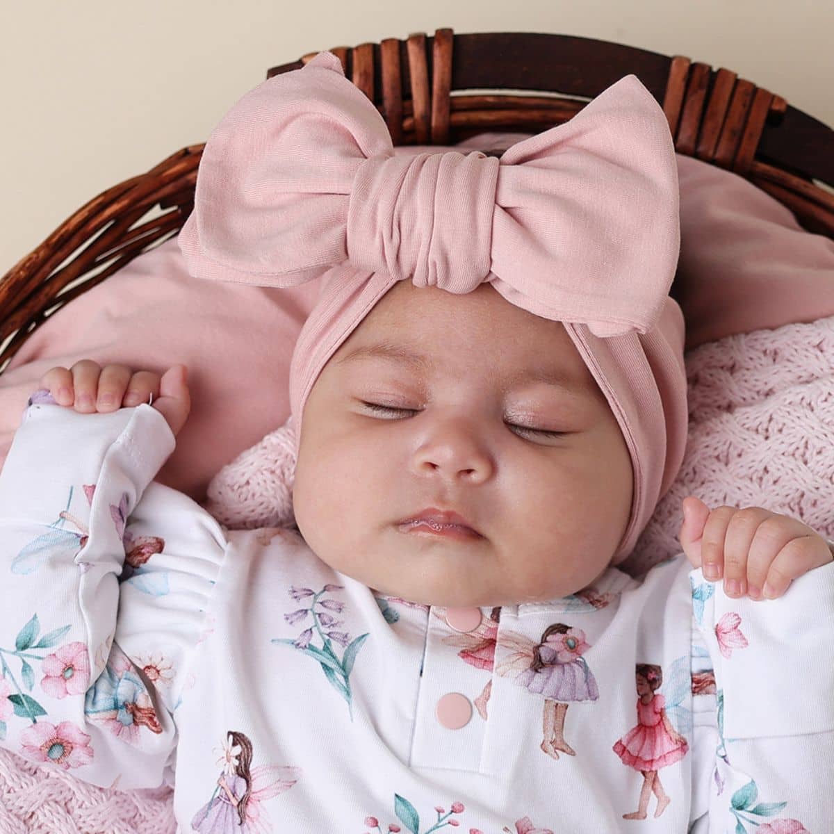 Snuggle Hunny Oversized Bow - Lullaby Pink - Image 3