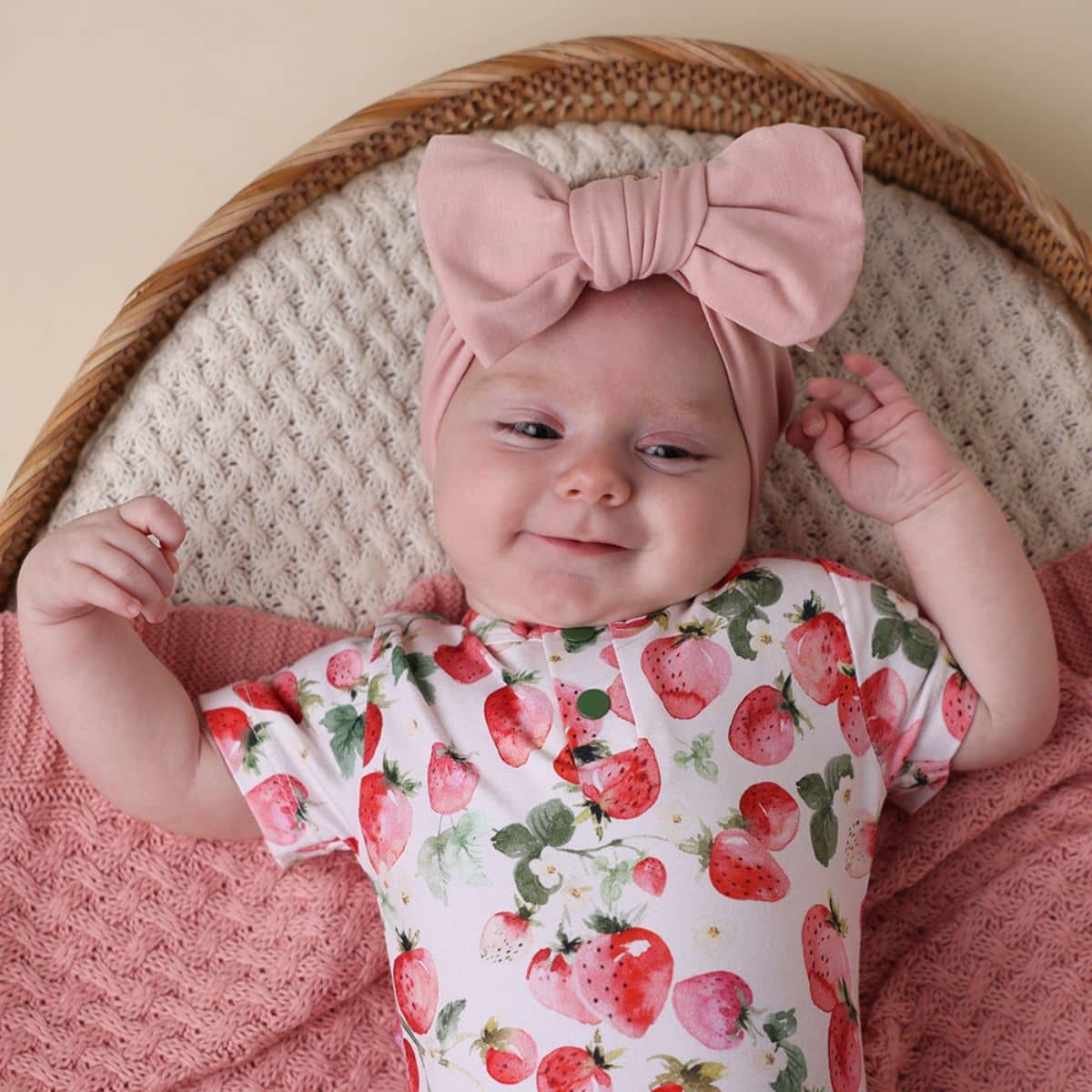 Snuggle Hunny Oversized Bow - Lullaby Pink - Image 4
